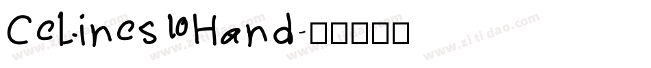 Celines Hand字体转换